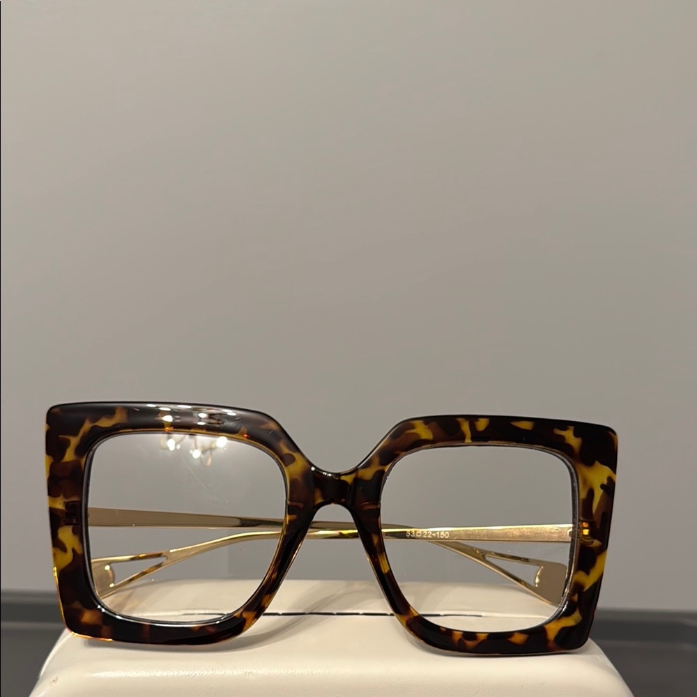 Tortoise Shell Square Frame Glasses